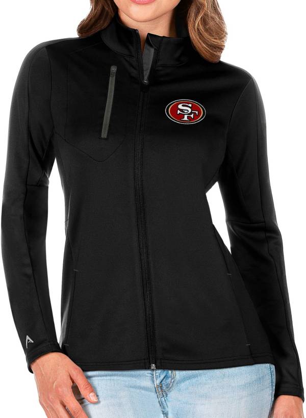 Antigua Women's San Francisco 49ers Black Generation Full-Zip Jacket