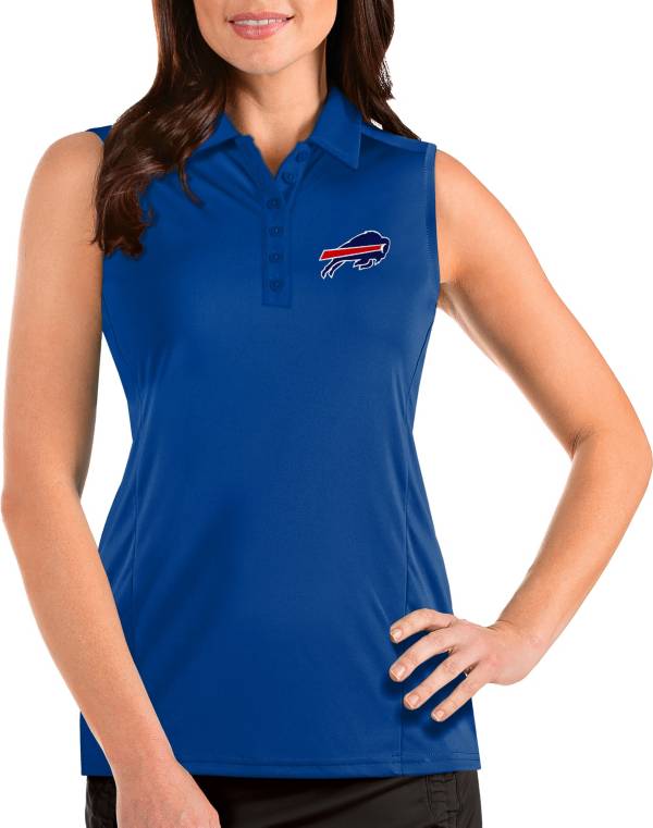 Antigua Women's Buffalo Bills Tribute Sleeveless Royal Performance Polo