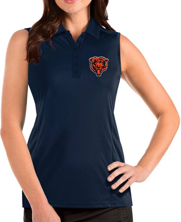 Antigua Women's Chicago Bears Navy Tribute Sleeveless Polo | Dick's ...