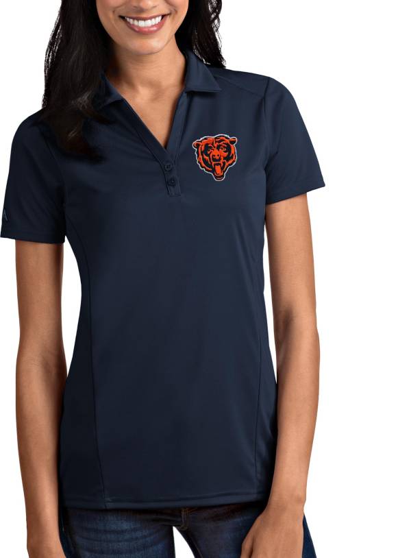 Antigua Women's Chicago Bears Navy Tribute Polo