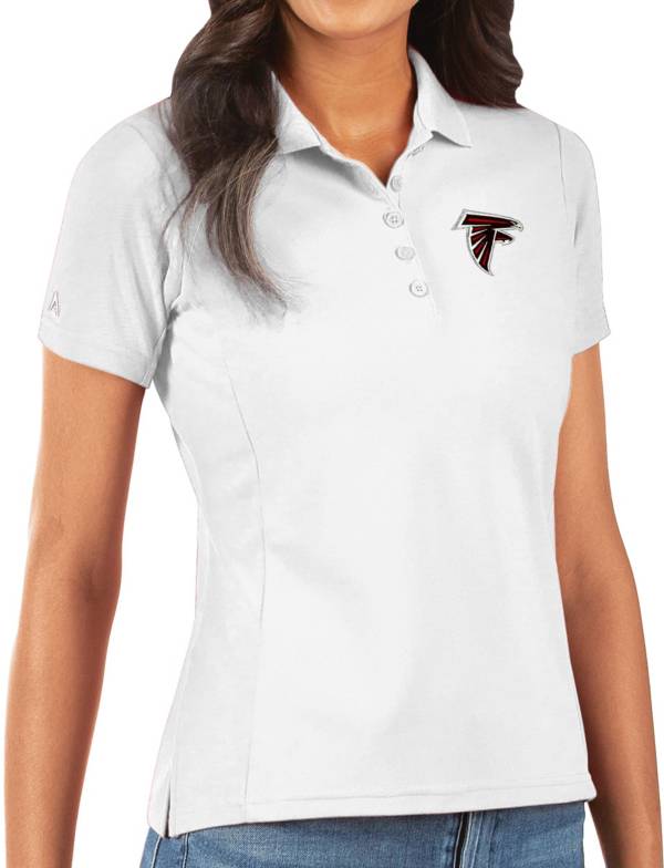 Antigua Women's Atlanta Falcons White Legacy Pique Polo product image