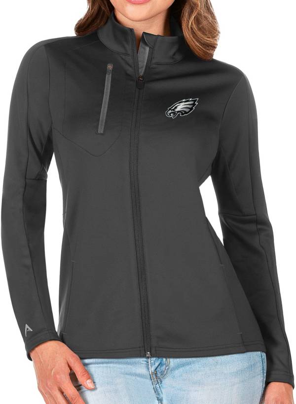 Philadelphia Eagles Pro Standard Logo Varsity Full-Zip Jacket - Black/White