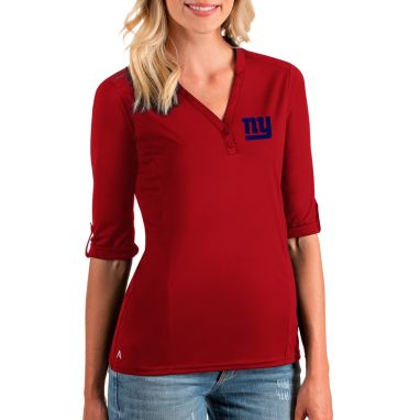 sorry, Antigua Women's New York Giants Accolade Red Three-Quarter Sleeve Polo is currently out of stock