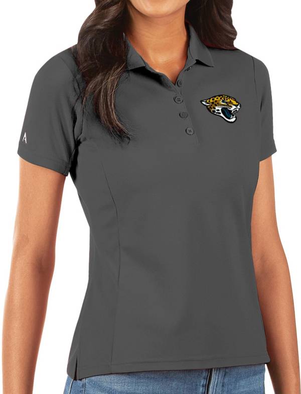 Antigua Women's Jacksonville Jaguars Grey Legacy Pique Polo product image