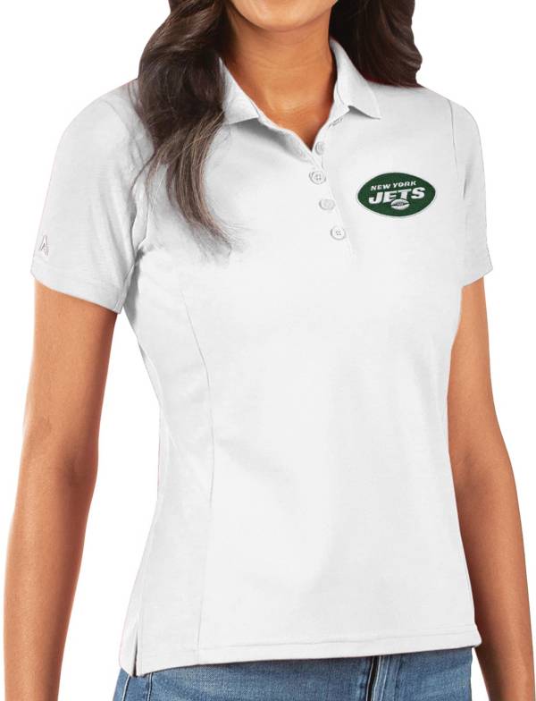 Antigua Women's New York Jets White Legacy Pique Polo product image