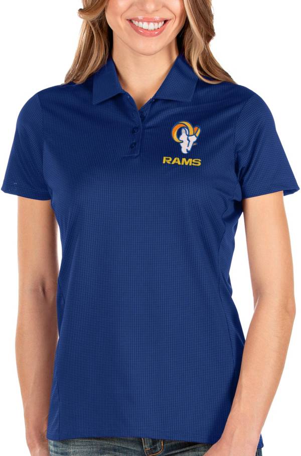 Antigua Women's Los Angeles Rams Royal Balance Polo