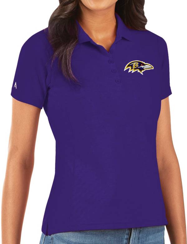 Antigua Women's Baltimore Ravens Purple Legacy Pique Polo