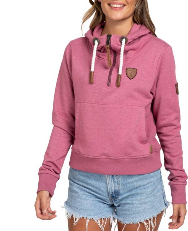 Wanakome Women's Noella Terry 1/2 Zip Hoodie