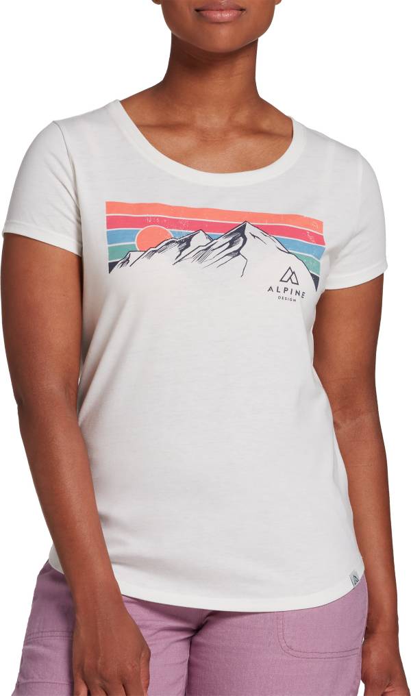 Alpine Design Women's Graphic Mountain T-Shirt