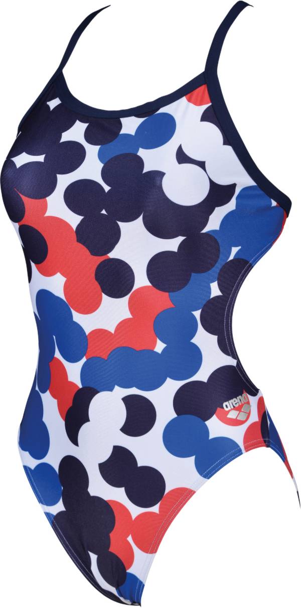arena Women's USA Dots Challenge Back One Piece Swimsuit Dick's Sporting Goods