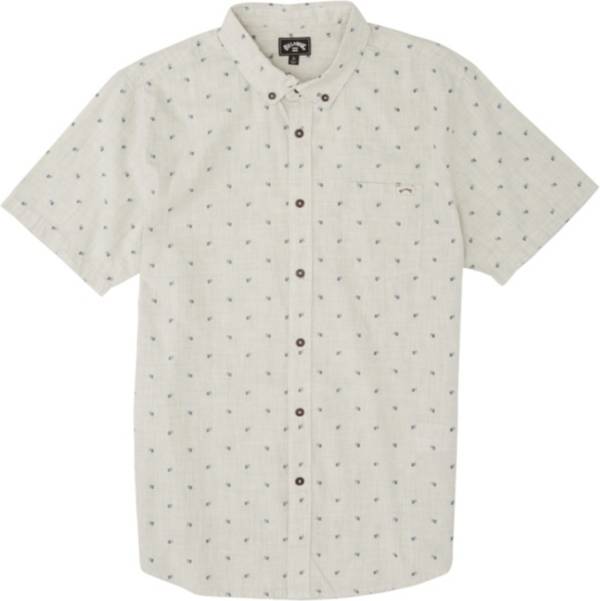 Billabong Men's All Day Jacquard Button Down Short Sleeve Top