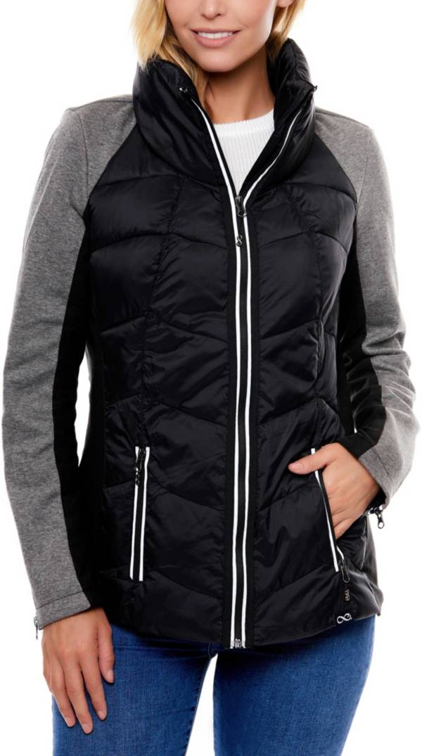 Be Boundless Mixed Media Soft Quilted Nylon Jacket