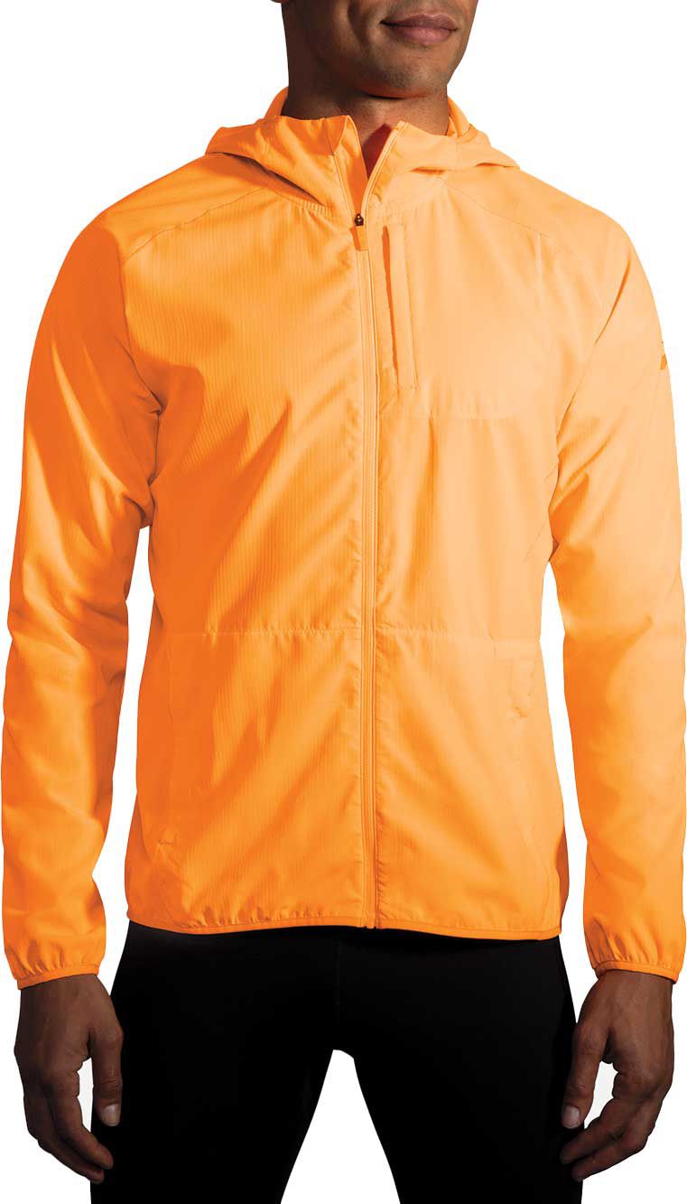 brooks jackets mens orange