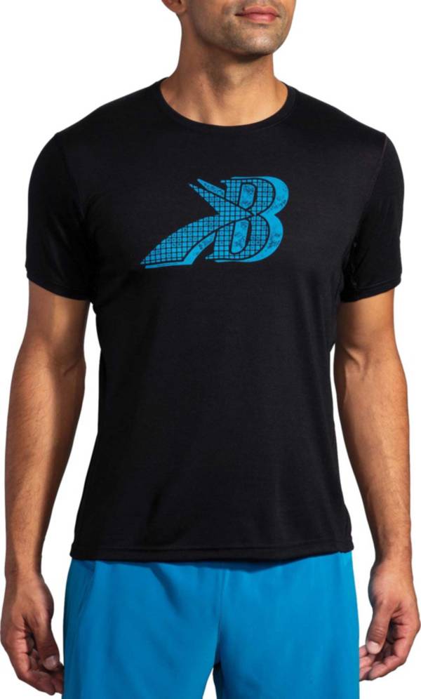 Brooks Men's Distance Run Happy Graphic Short Sleeve T-Shirt