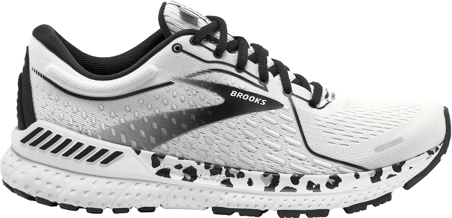 black and white brooks women's shoes