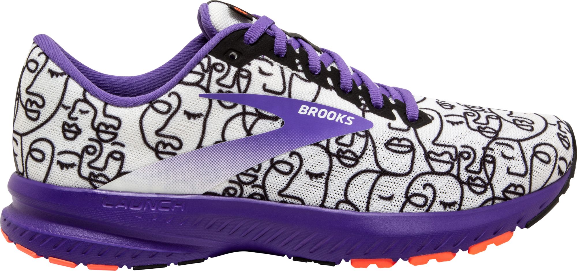 brooks purple running shoes