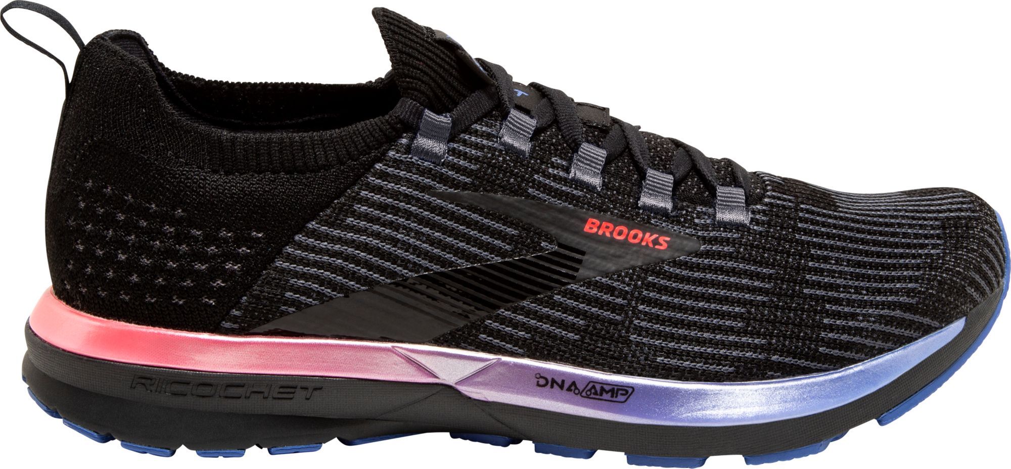 black and pink brooks