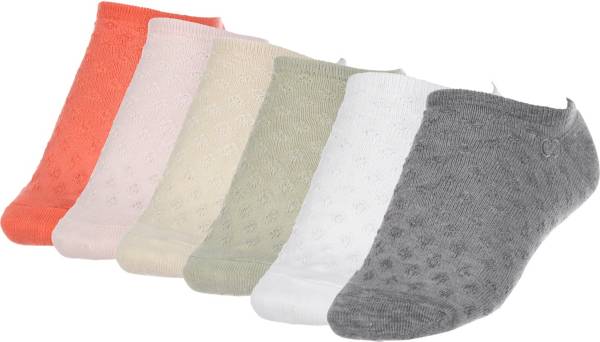 CALIA by Carrie Underwood Women's Texture Trainer Socks - 6 Pack