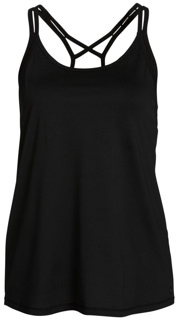 CALIA by Carrie Underwood Women's Support Double Layer Mesh Tank Top