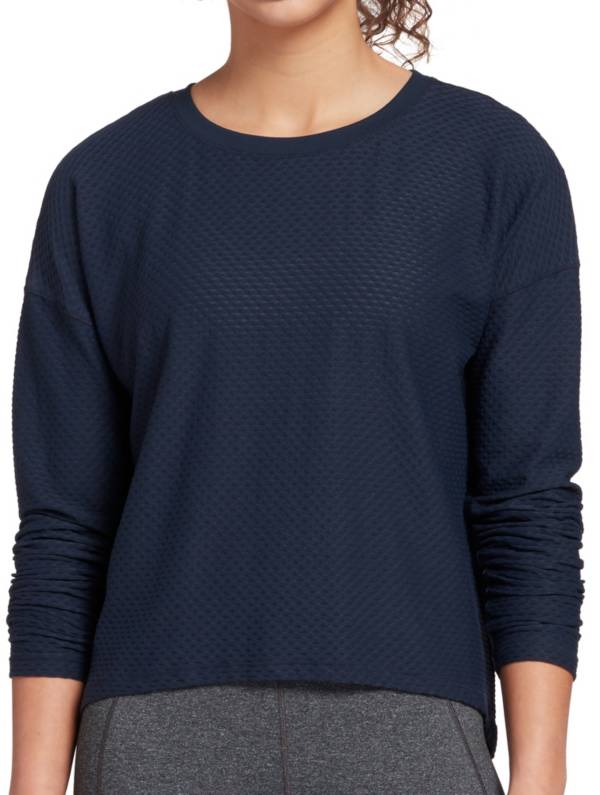 CALIA by Carrie Underwood Women's Diamond Mesh Long Sleeve Shirt DICK