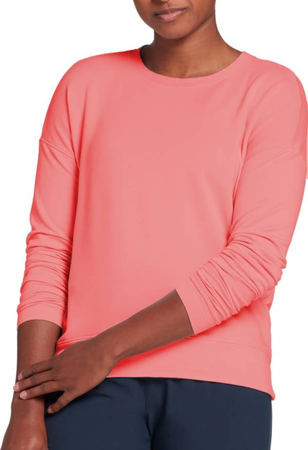 CALIA by Carrie Underwood Women's Lightweight French Terry Long Sleeve Shirt