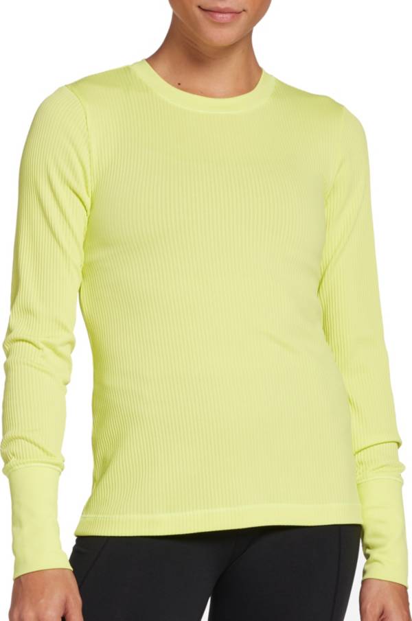 CALIA by Carrie Underwood Women's Flow Rib Crew Long Sleeve Shirt