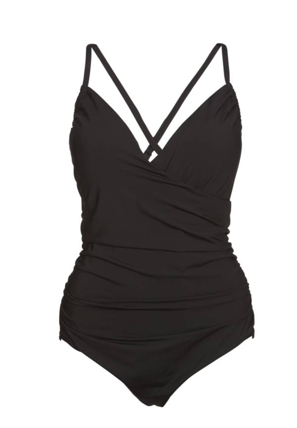 CALIA Women's Plus Size Ruched One Piece Swimsuit product image