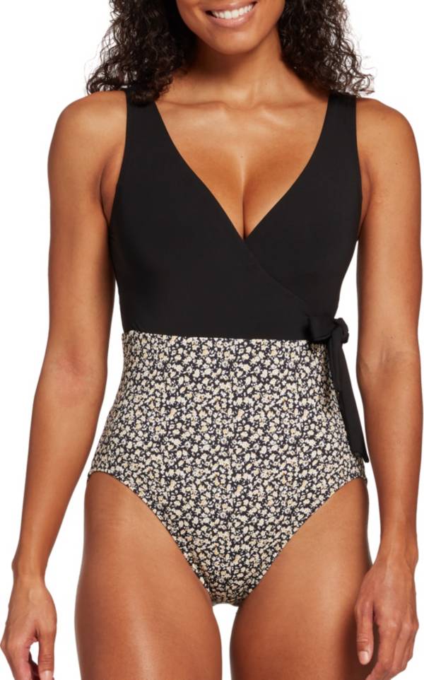 CALIA by Carrie Underwood Women's Wrap Tie One Piece Swimsuit