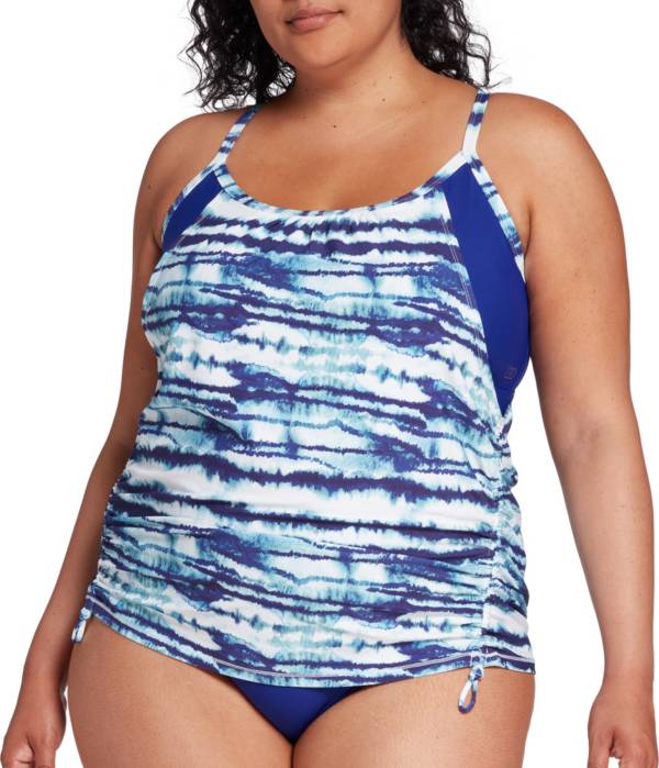 CALIA by Carrie Underwood Women's Plus Size Ruched Tankini Top | DICK'S ...