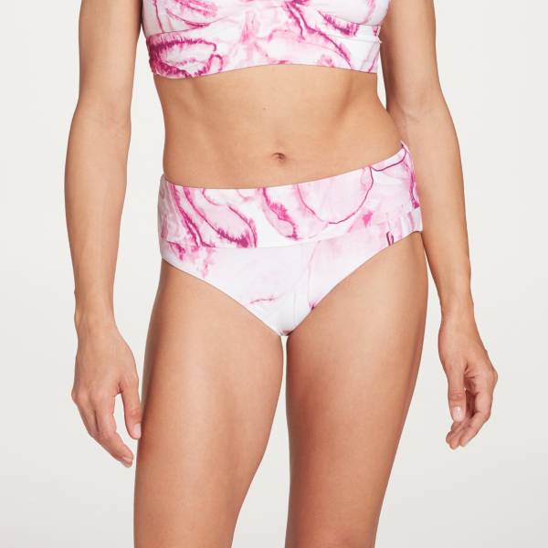 Custom Letter Logo Striped Low Waist Womens Tangas Pink Bikini