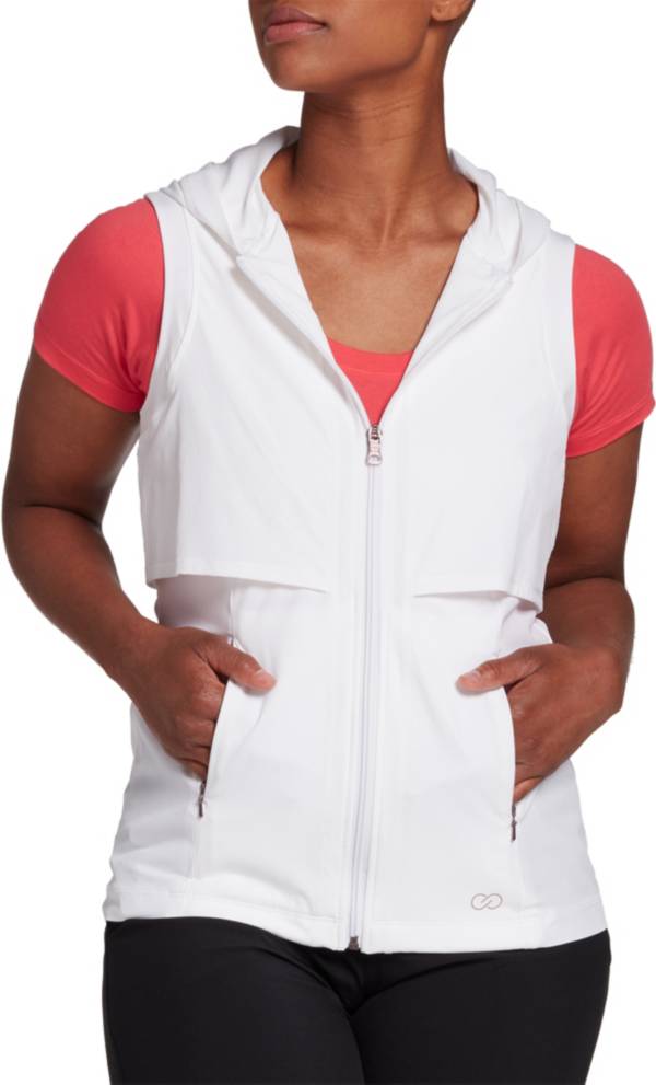 CALIA by Carrie Underwood Women's Woven Ruched Vest