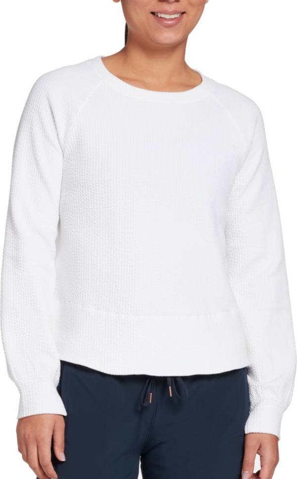 CALIA Women's Textured Crewneck Pullover product image