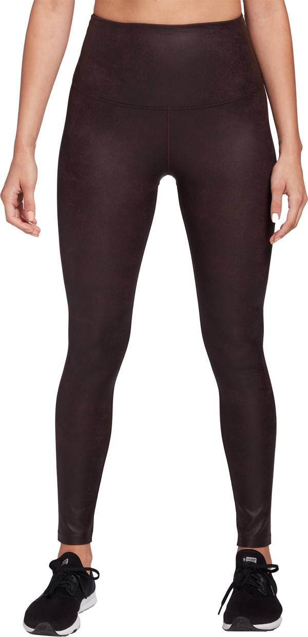 CALIA by Carrie Underwood Women's Power Sculpt Faux Leather Leggings