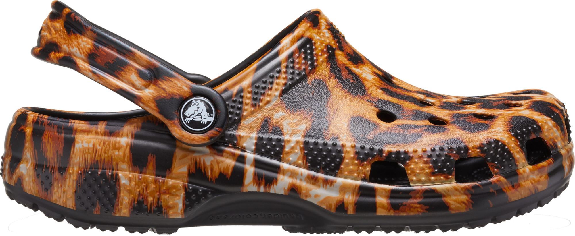 cheetah crocs clogs