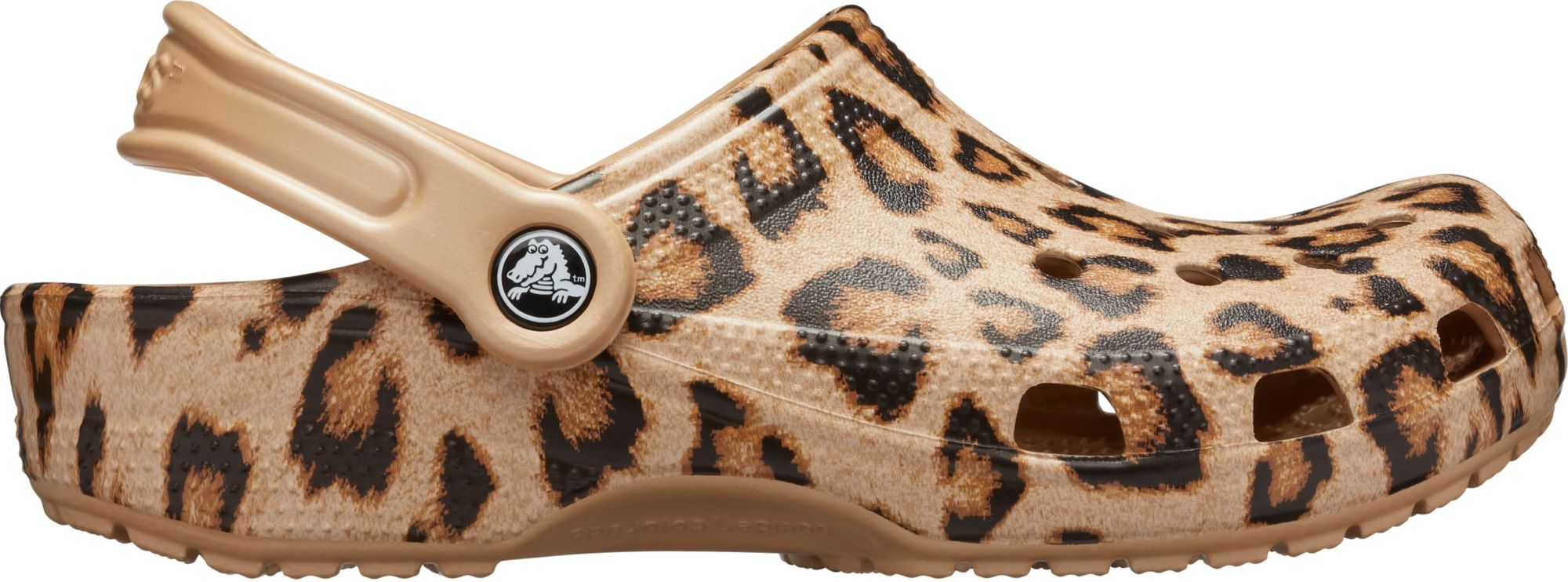 crocs leopard slip on