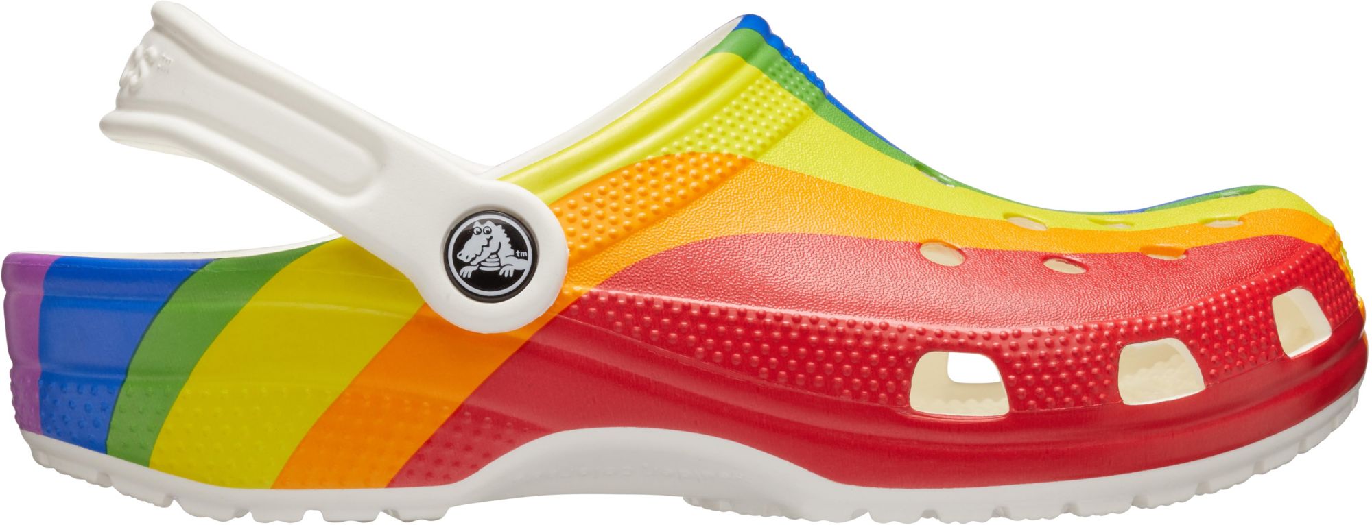 Crocs Adult Classic Rainbow Stripe 