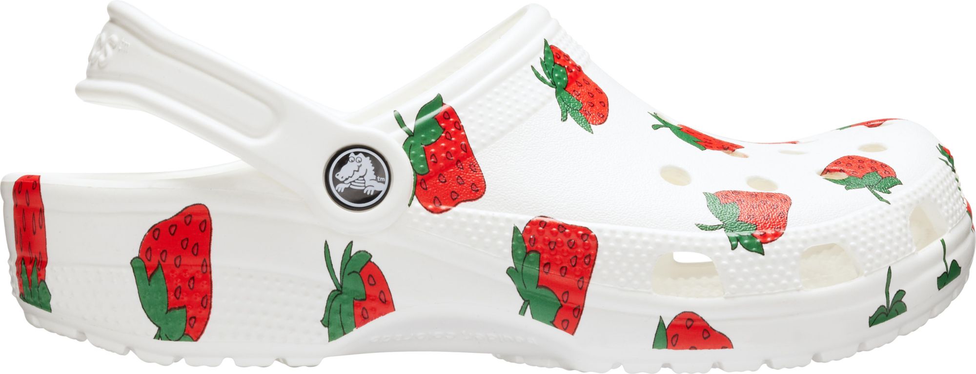 strawberry printed crocs
