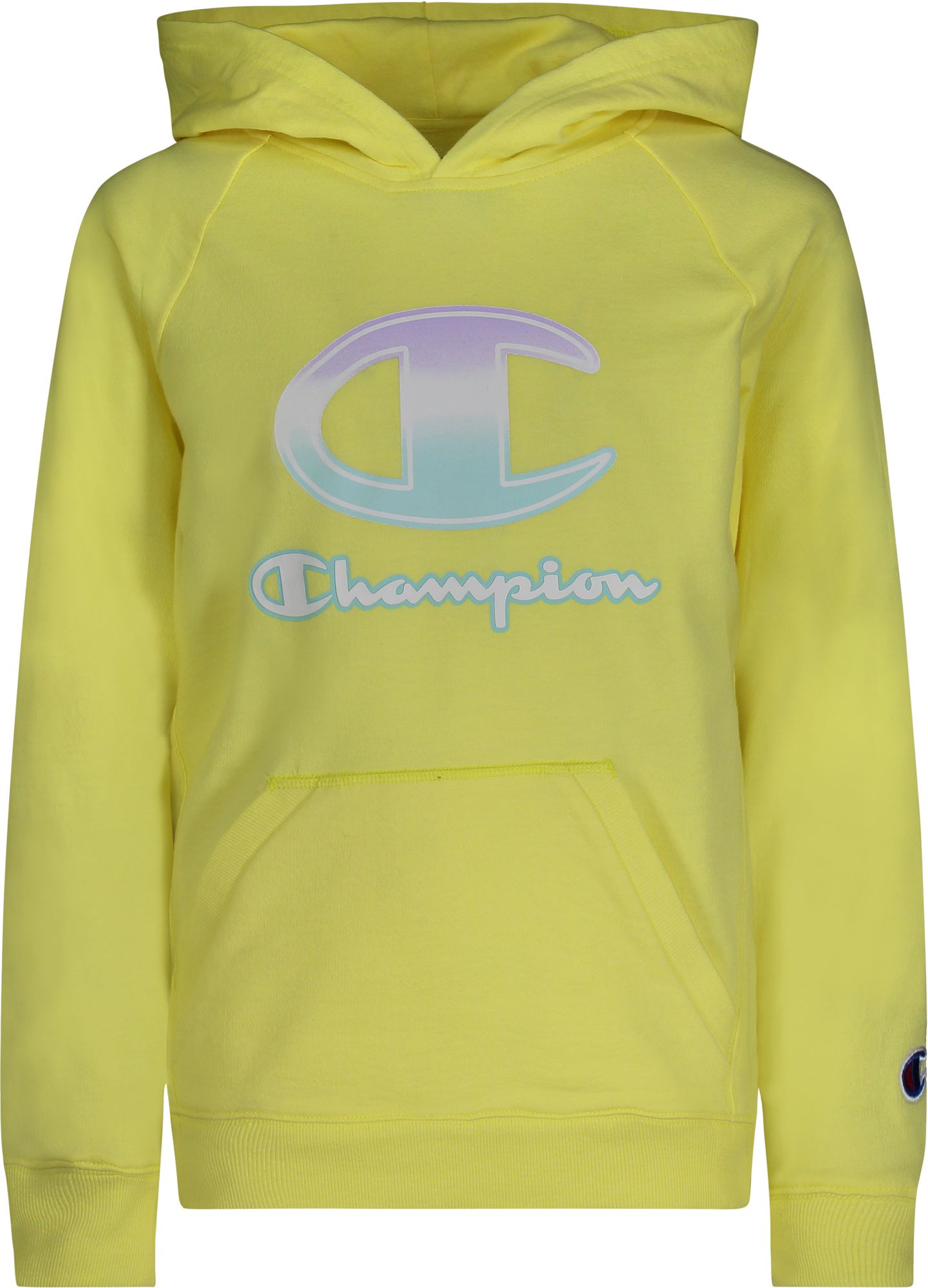 yellow champion hoodie girls