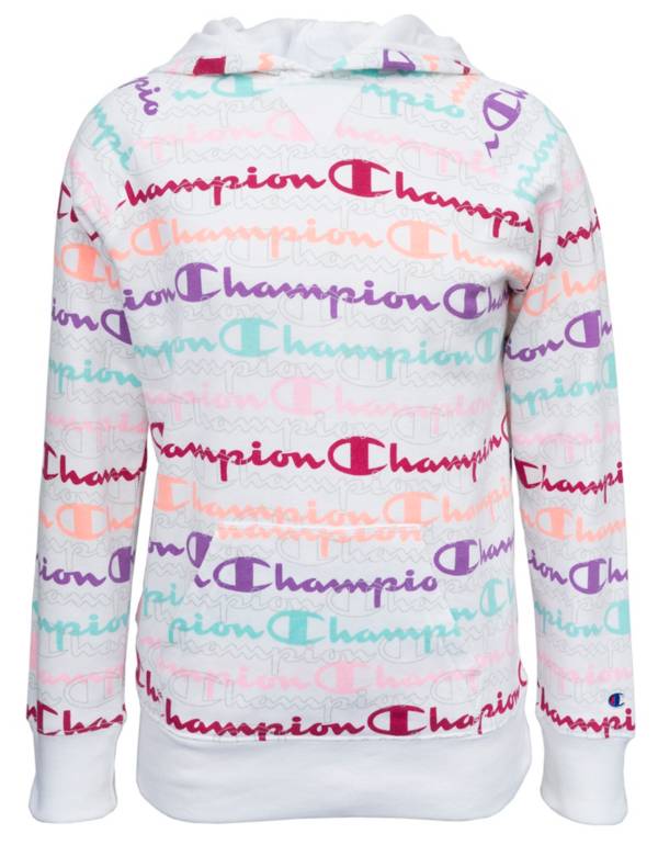 Champion Girls' Allover Print Raglan Fleece Hoodie | DICK'S Sporting