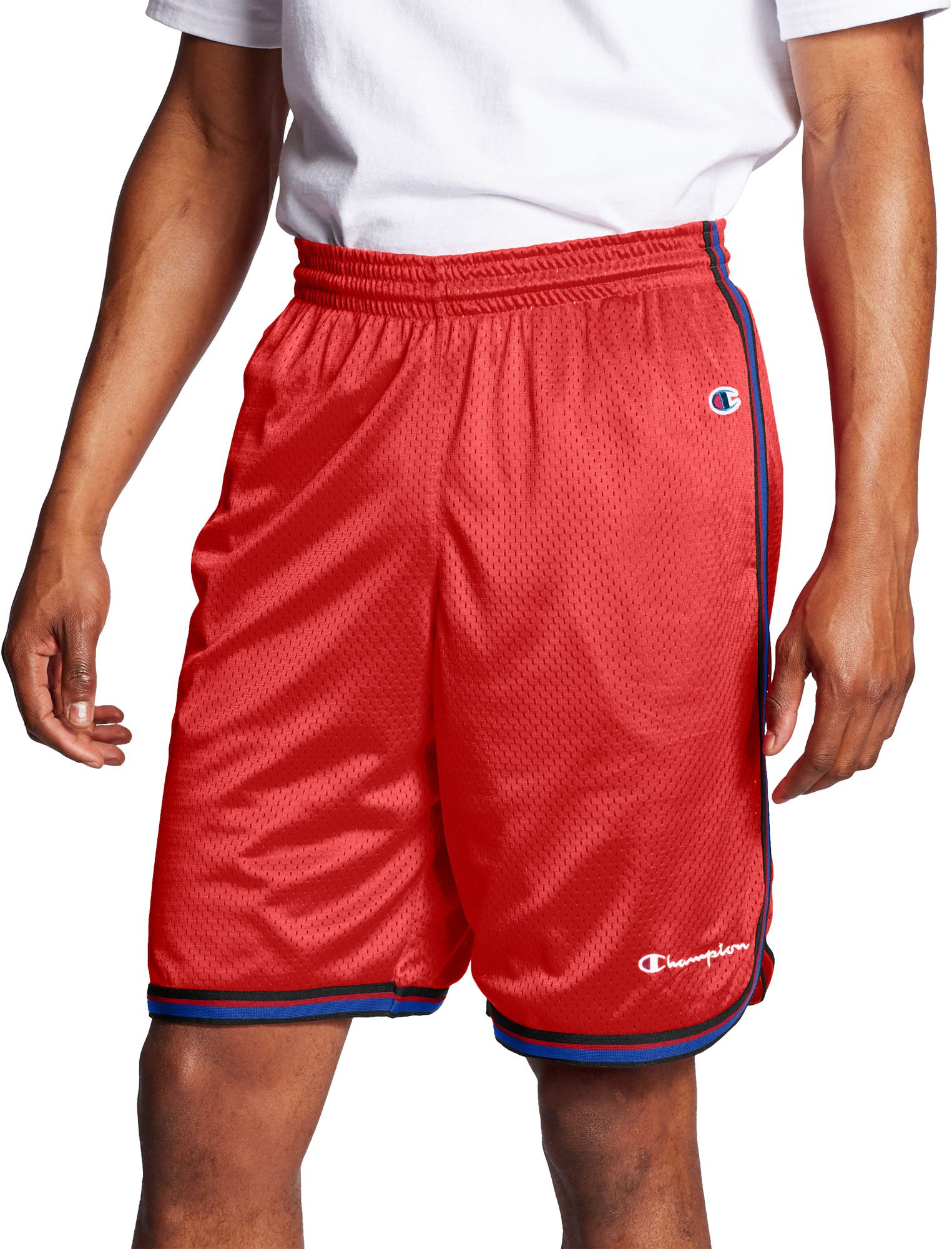 red champion basketball shorts