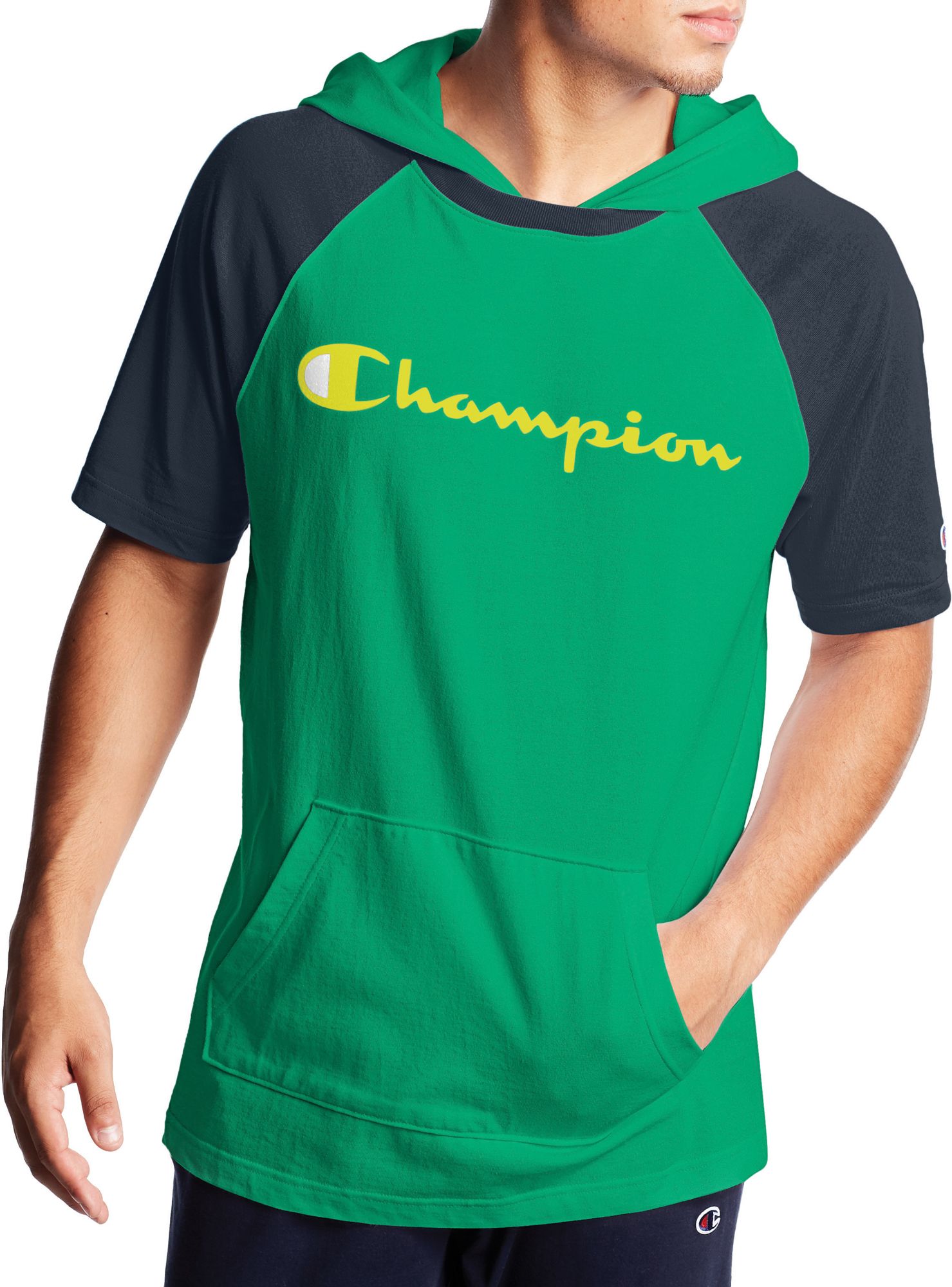 champion short sleeve hoodie