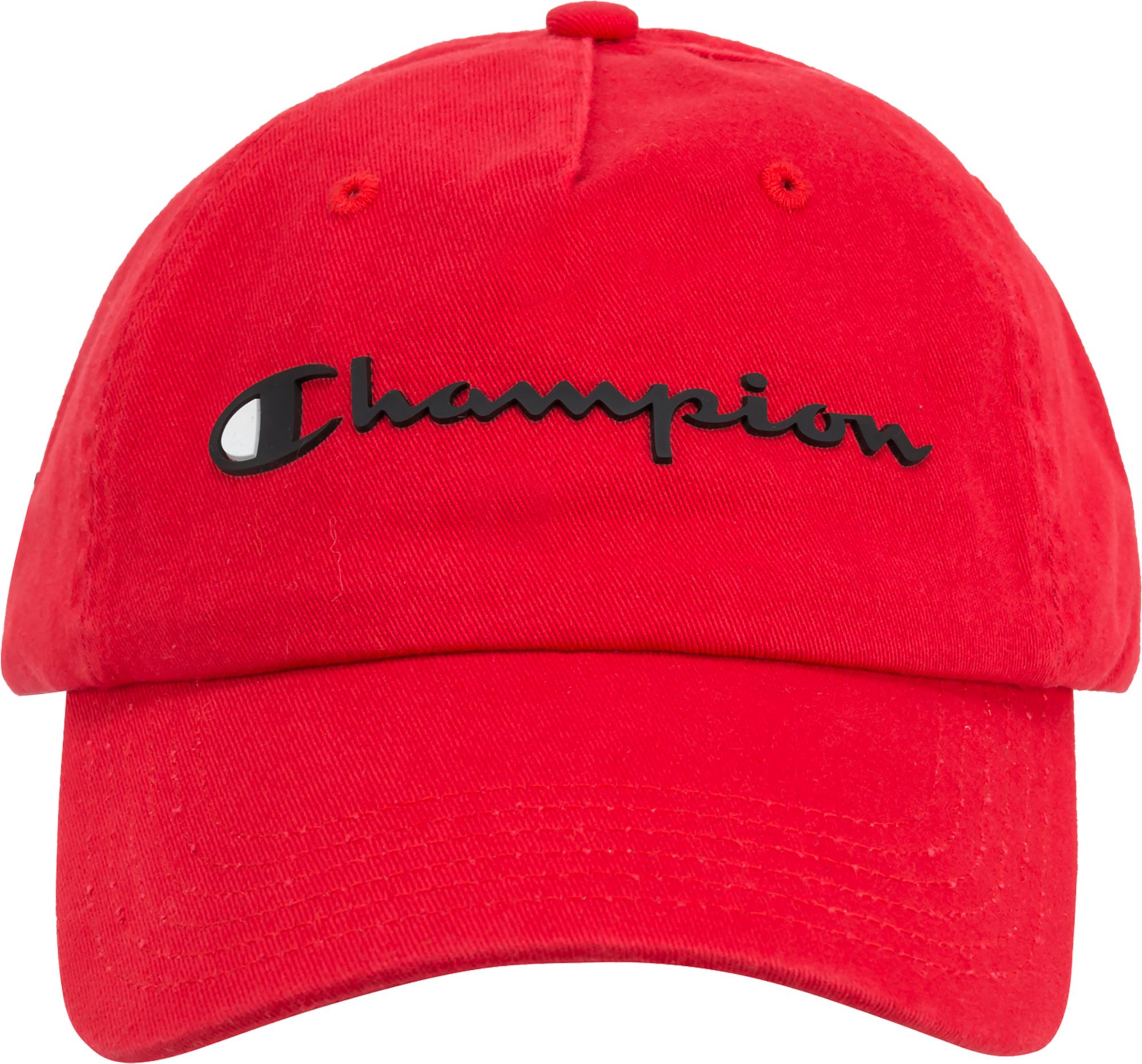 red champion dad hat