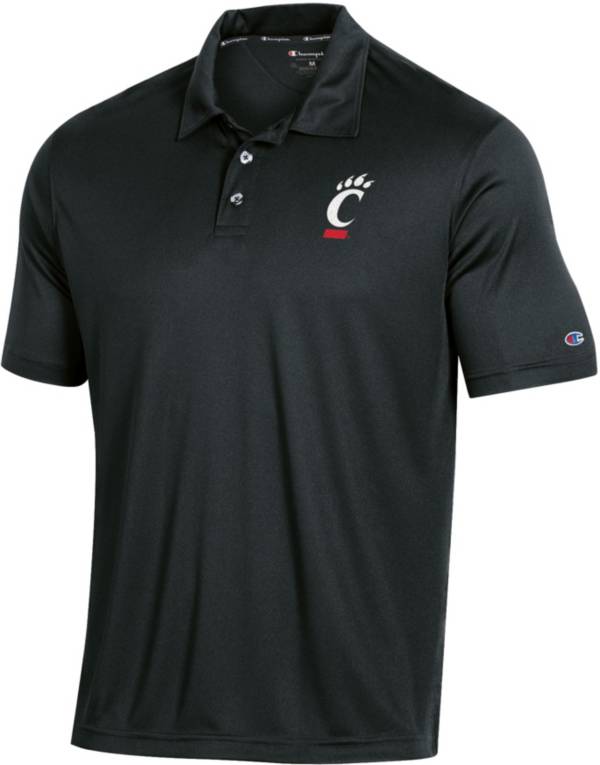 Champion Men's Cincinnati Bearcats Performance Black Polo