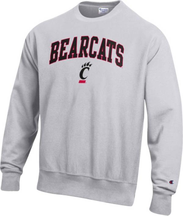 Champion Men's Cincinnati Bearcats Grey Reverse Weave Crew Sweatshirt product image