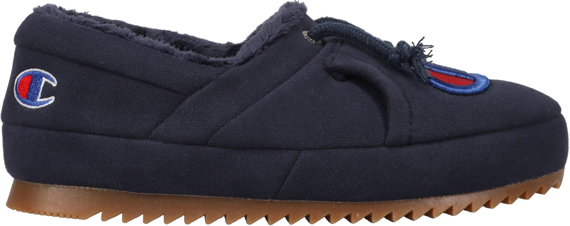 navy blue champion slippers