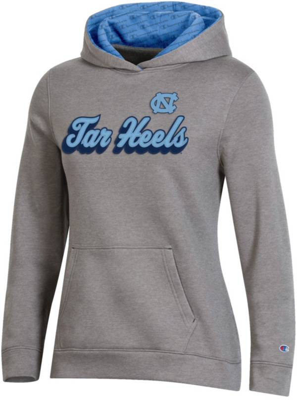 Champion Women's North Carolina Tar Heels Grey Pullover Hoodie