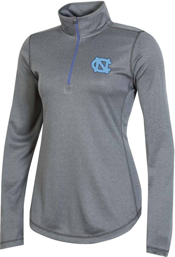 Champion Women's North Carolina Tar Heels Grey Quarter-Zip Performance Shirt