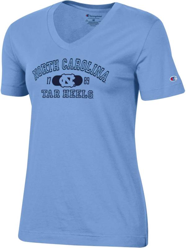 Champion Women's North Carolina Tar Heels Carolina Blue University V-Neck T-Shirt