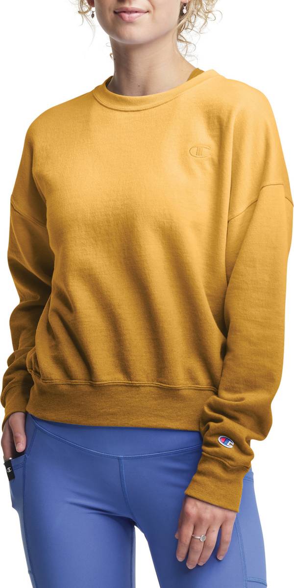 Champion Women's Powerblend Oversized Ombre Crewneck Sweatshirt