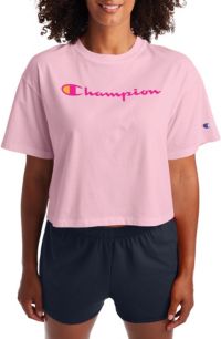 Champion Women Crop Top Tshirt Training Running Fashion Athletic 112625-KK001